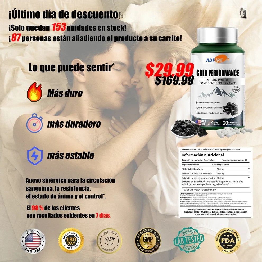 𝐀𝐝𝐟𝐢𝐫𝐞® 𝐂𝐚́𝐩𝐬𝐮𝐥𝐚𝐬 𝐝𝐞 𝐑𝐞𝐧𝐝𝐢𝐦𝐢𝐞𝐧𝐭𝐨 𝐆𝐨𝐥𝐝 - 𝐏𝐨𝐭𝐞𝐧𝐜𝐢𝐚𝐝𝐨𝐫 𝐍𝐚𝐭𝐮𝐫𝐚𝐥 𝐝𝐞 𝐓𝐚𝐦𝐚𝐧̃𝐨 𝐲 𝐑𝐞𝐬𝐢𝐬𝐭𝐞𝐧𝐜𝐢𝐚 𝐩𝐚𝐫𝐚 𝐇𝐨𝐦𝐛𝐫𝐞𝐬