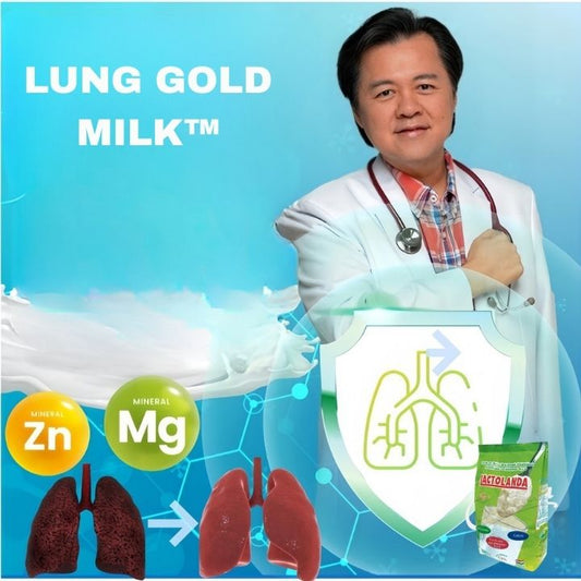 Lung Gold Milk™ – Colostro Respiratorio Premium con Nano-Tecnología